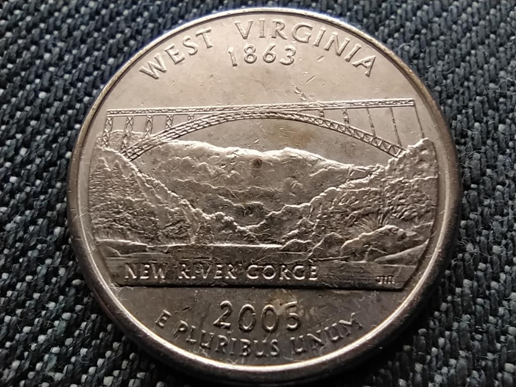 USA 50 State Quarters Nyugat-Virginia 1/4 Dollár