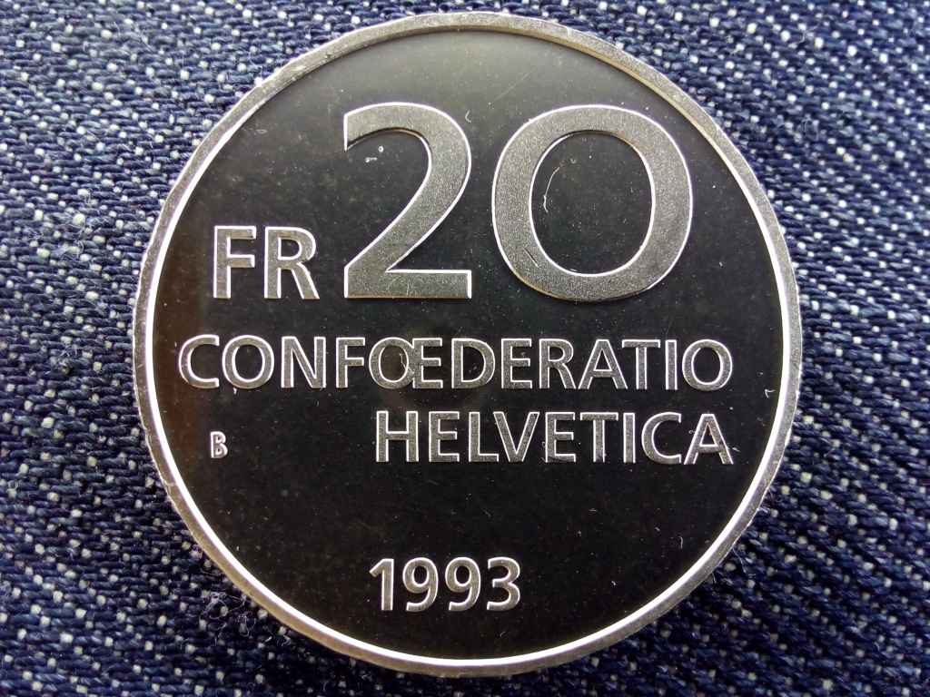 Svájc Paracelsus .835 ezüst 20 Frank