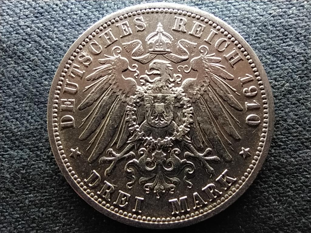 Németország Második Birodalom  II. Vilmos (1888-1918) .900 ezüst 3 Márka