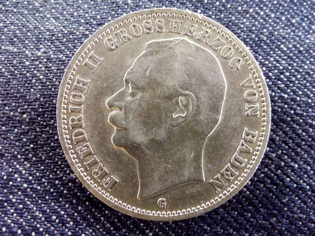 Németország Második Birodalom II. Vilmos (1888-1918) .900 ezüst 3 Márka