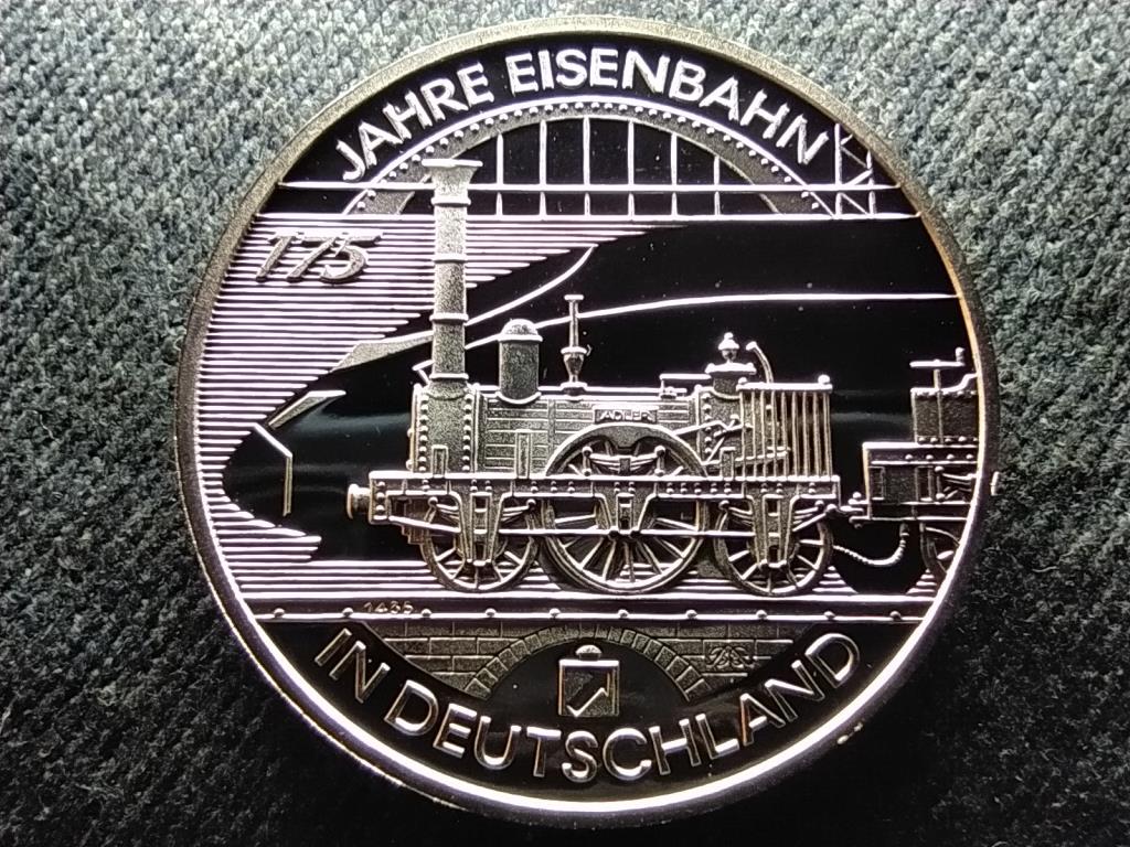 Németország 175 éves a Vasút .925 ezüst 10 Euro