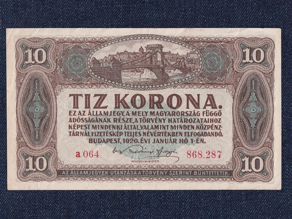 Kis címletű Korona államjegyek 10 Korona bankjegy