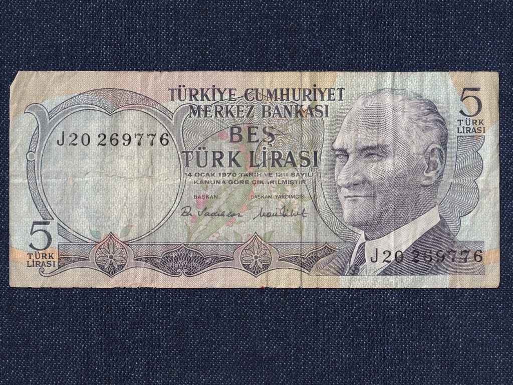 Törökország 5 Líra bankjegy