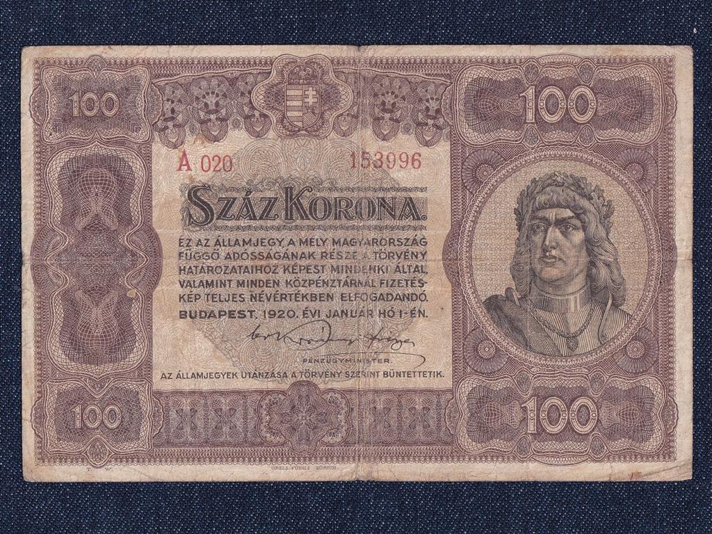 Nagyméretű Korona Államjegyek 100 Korona bankjegy