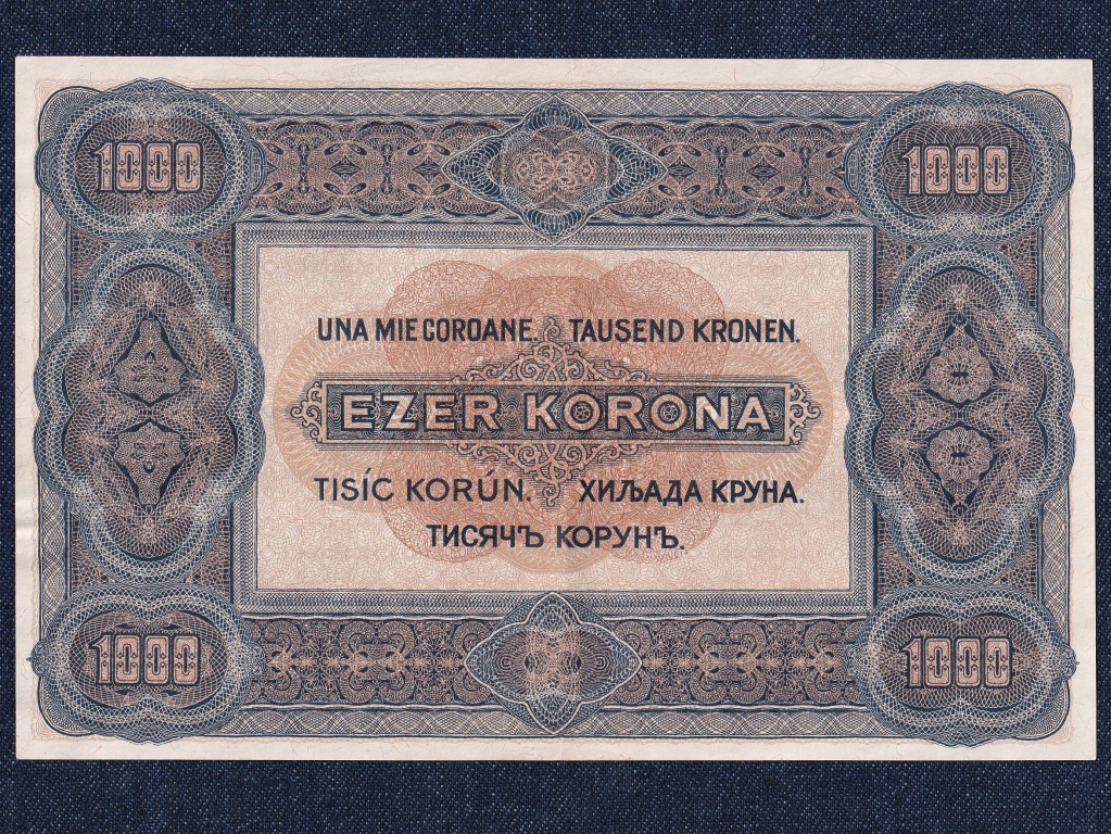 Nagyméretű Korona Államjegyek 1000 Korona bankjegy