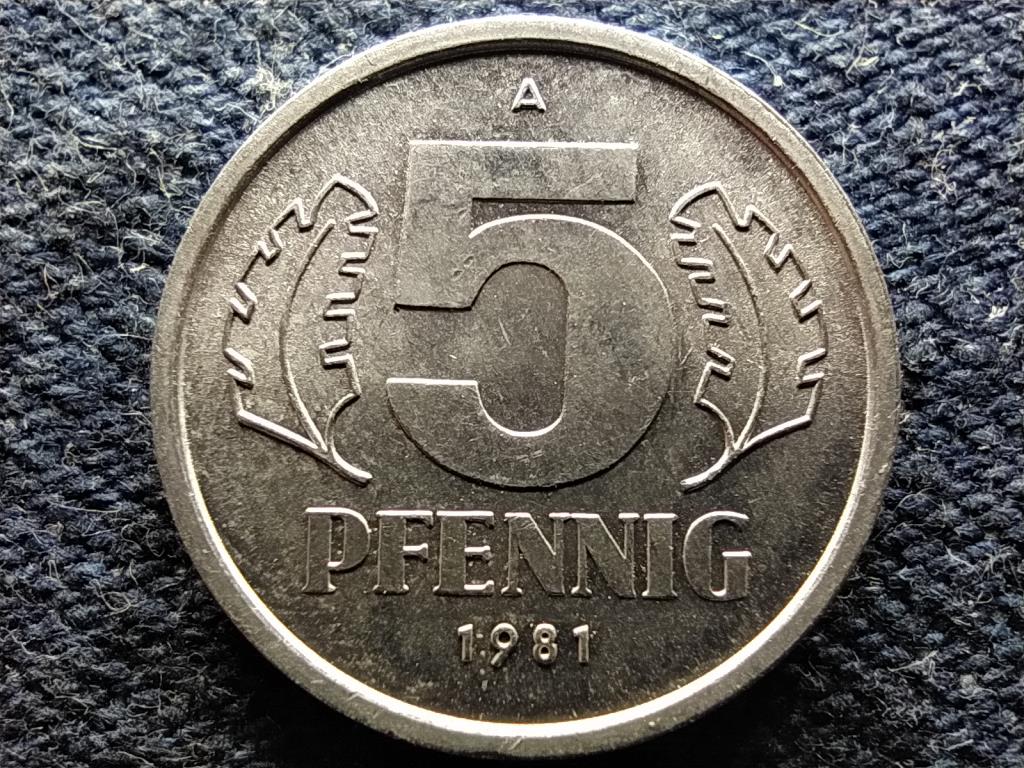 Németország NDK (1949-1990) 5 Pfennig