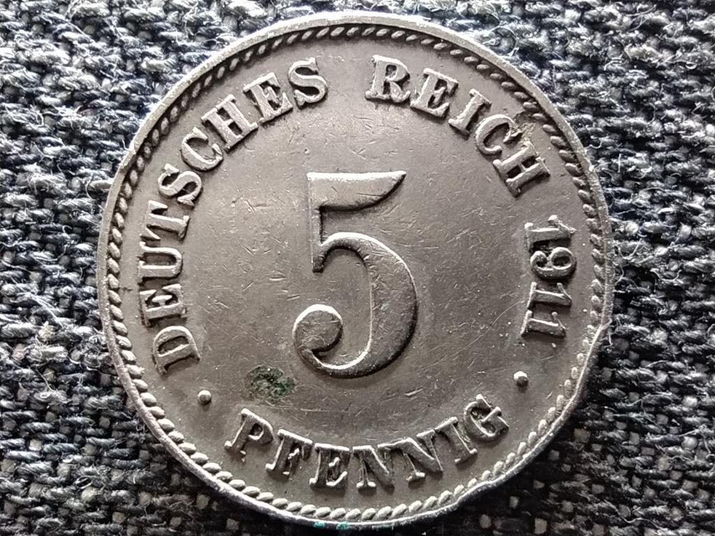 Németország Második Birodalom II. Vilmos (1888-1918) 5 Pfennig