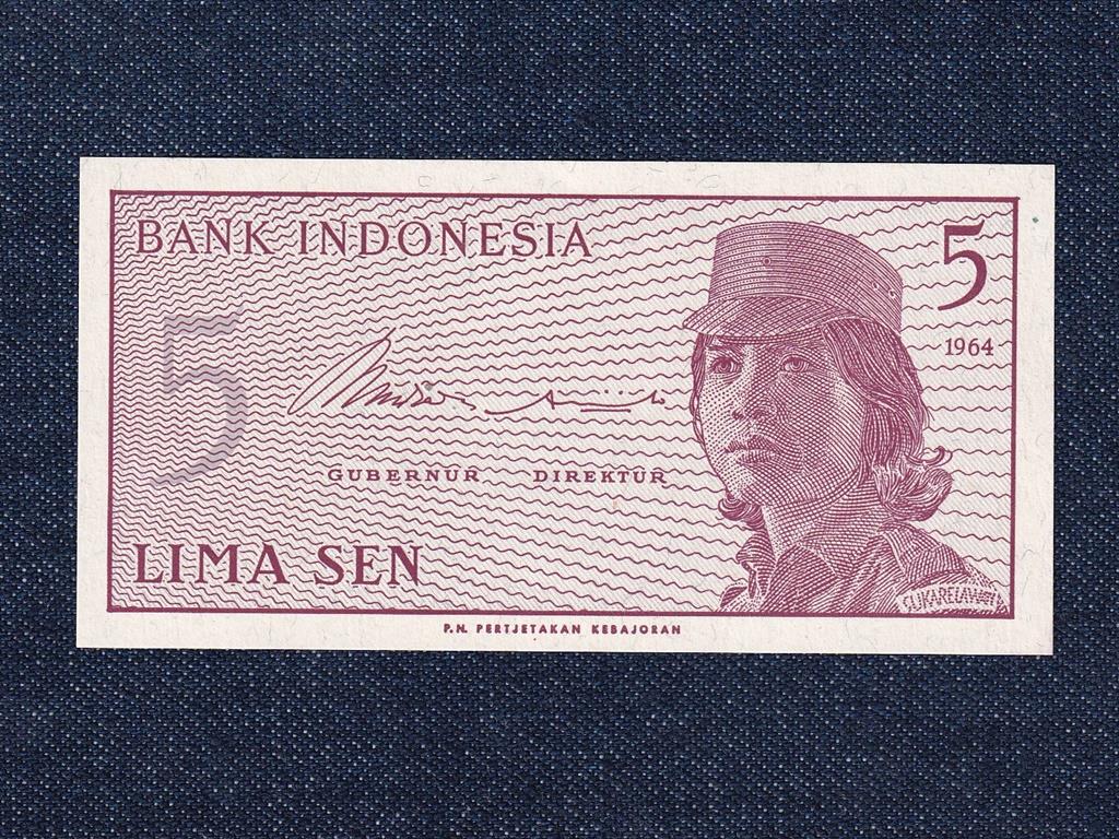 Indonézia 5 Sen bankjegy
