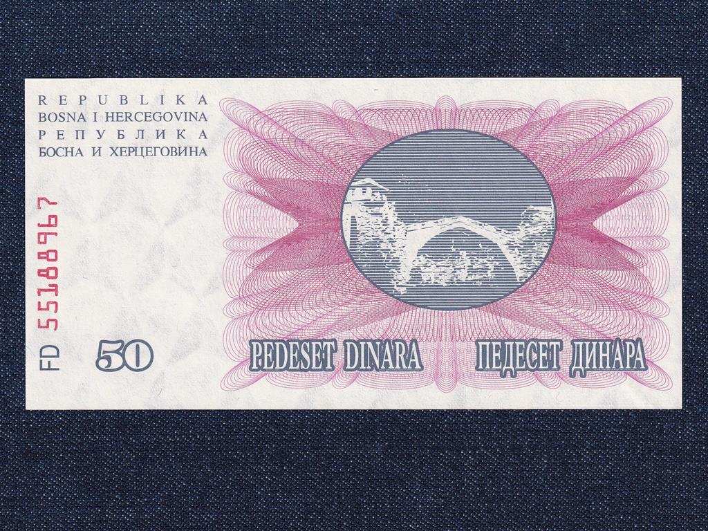 Bosznia-Hercegovina Köztársaság (1992-0) 50 Dínár bankjegy