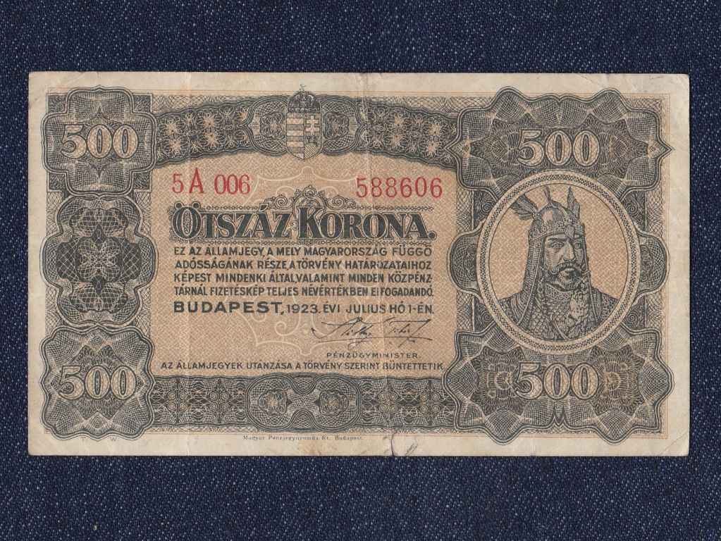 Kisméretű Korona államjegyek 500 Korona bankjegy