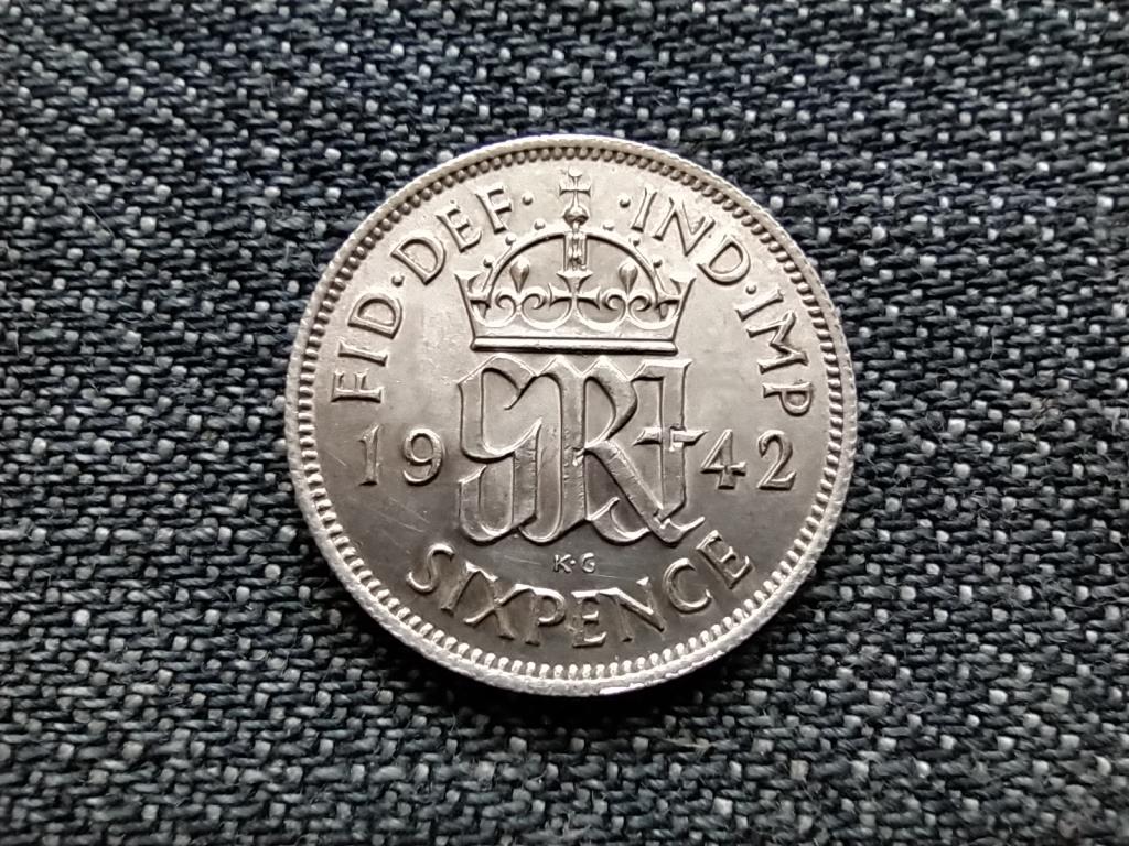 Anglia VI. György .500 ezüst 6 Pence