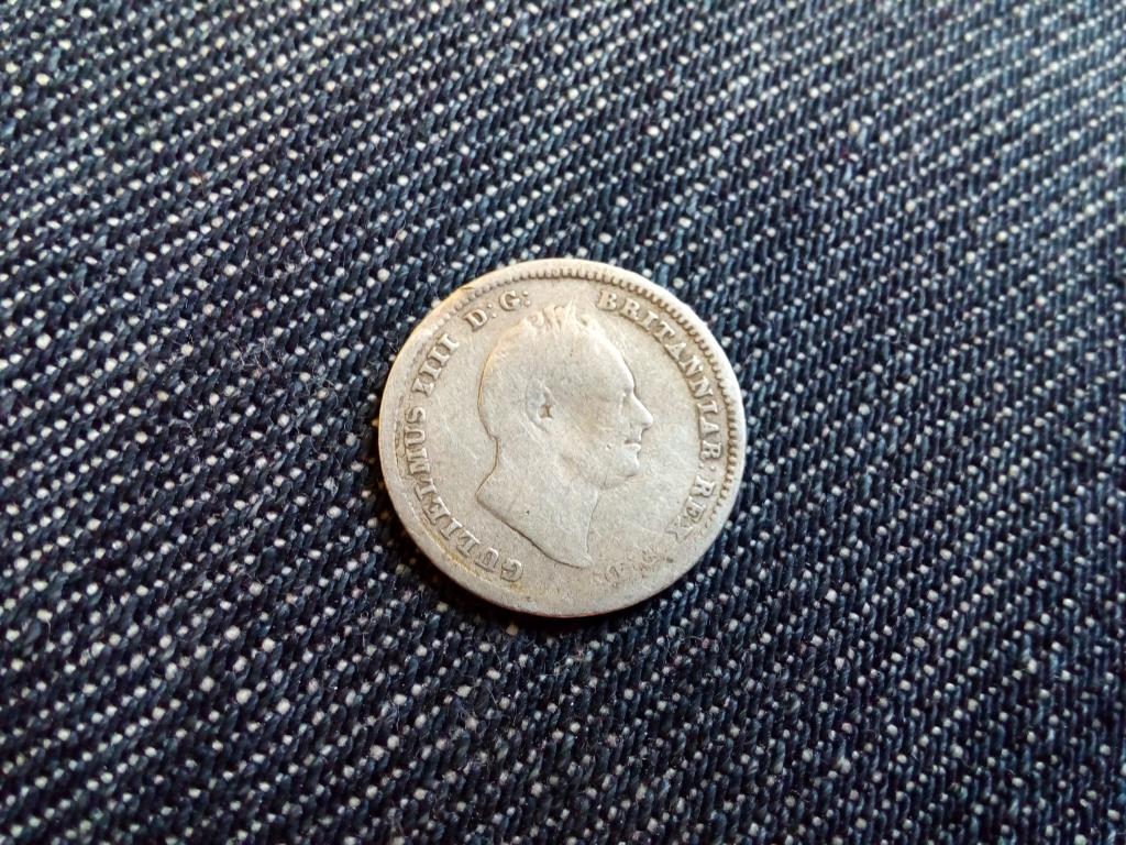 Anglia IV. Vilmos (1830-1837) .925 ezüst 3 Pence