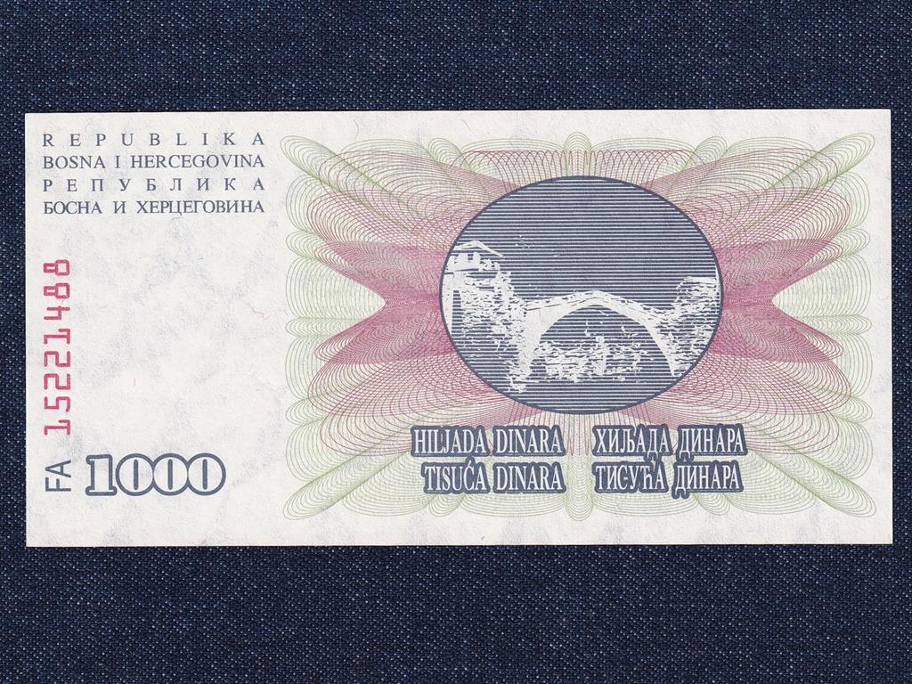 Bosznia-Hercegovina Köztársaság (1992-0) 1000 Dínár bankjegy