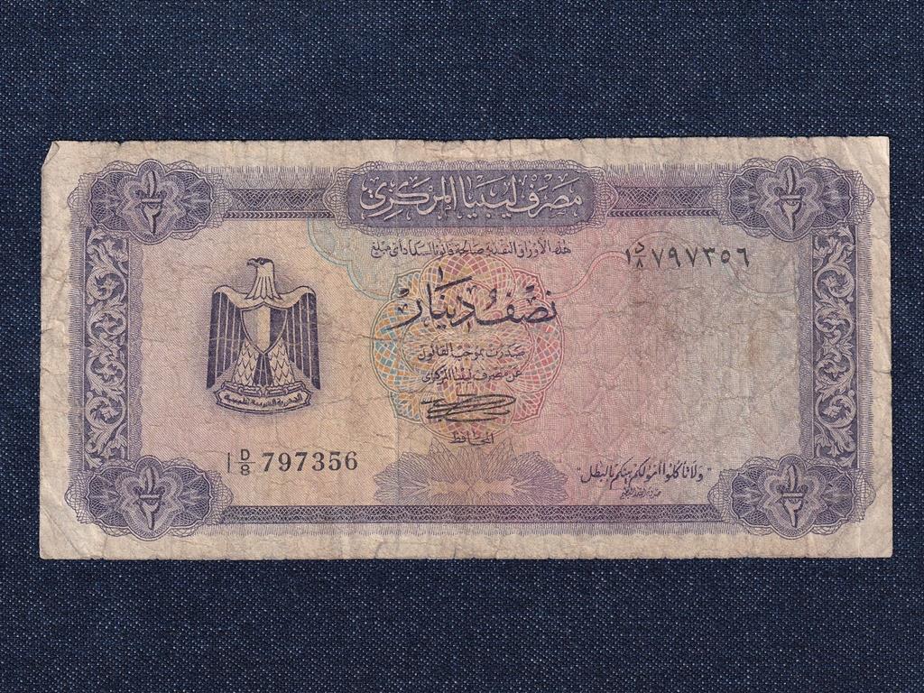 Líbia 1/2 dínár bankjegy