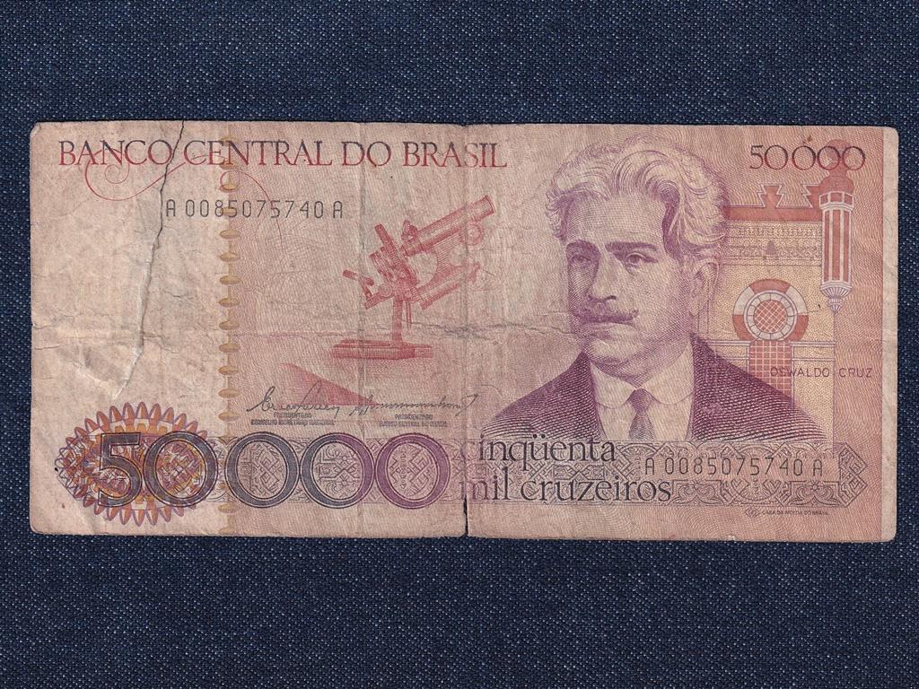 Brazília Brazil Szövetségi Köztársaság (1967-0) 50000 Cruzeiro bankjegy