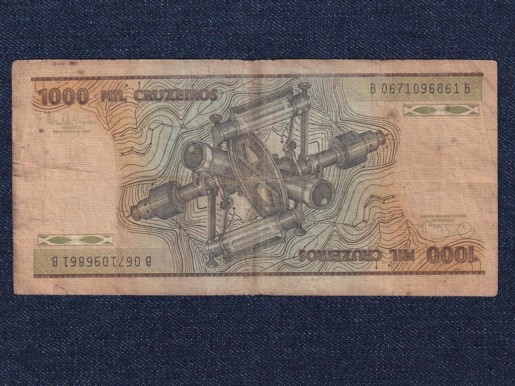 Brazília Brazil Szövetségi Köztársaság (1967-0) 1000 Cruzeiro bankjegy