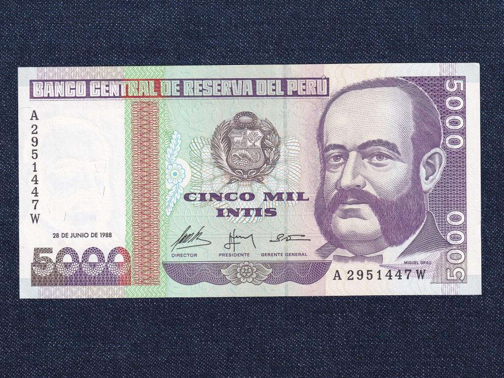 Peru 5000 inti bankjegy
