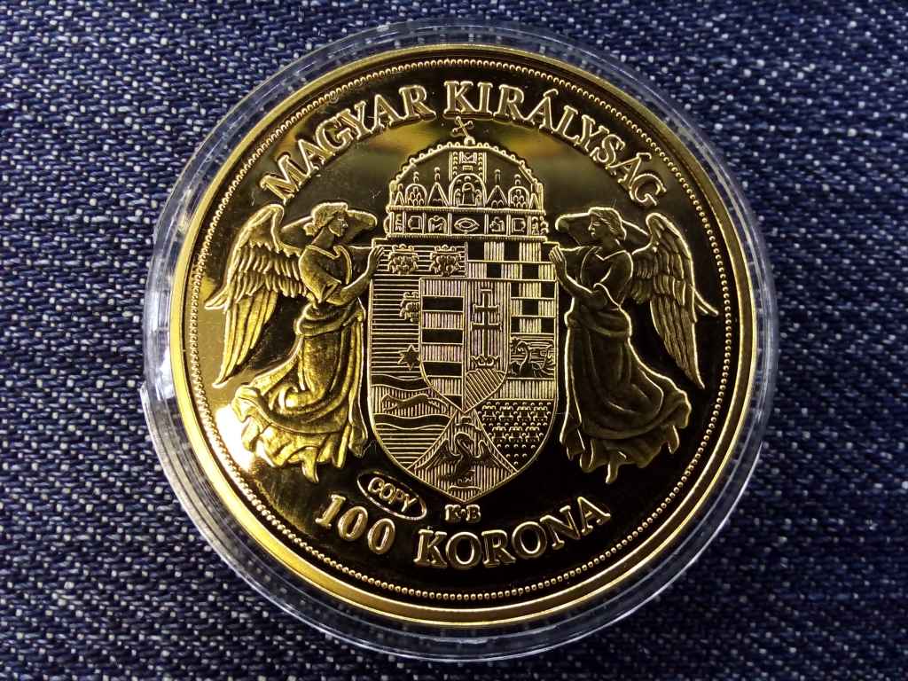 Történelmi aranypénzek utánveretben Ferenc József, 100 korona 1908