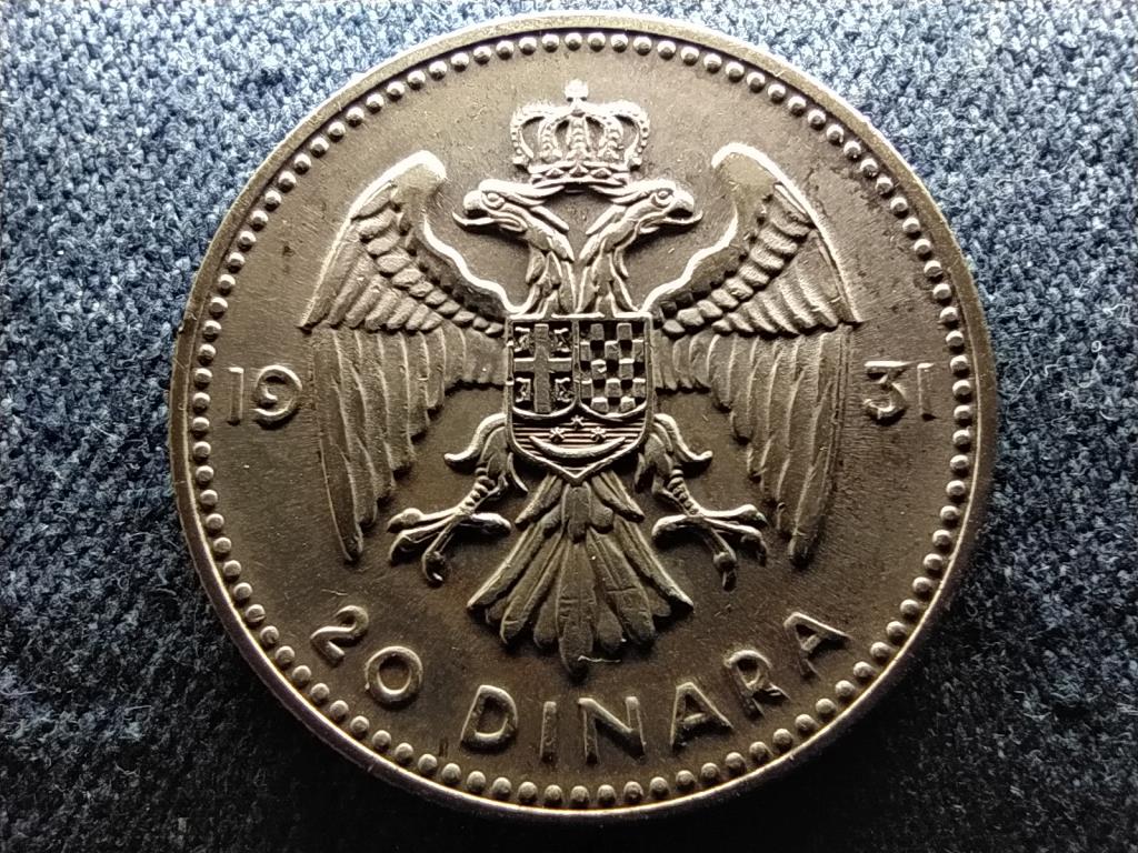 Jugoszlávia I. Sándor (1921-1934) .500 ezüst 20 Dínár