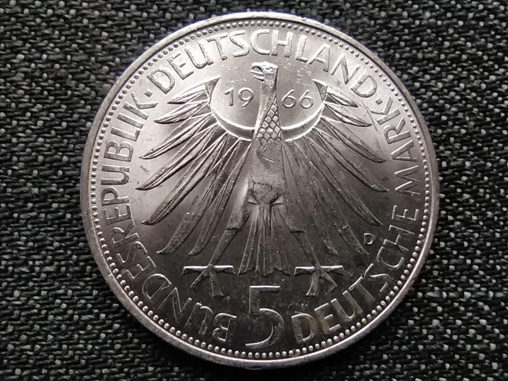 Németország 250 éve halt meg Wilhelm Leibniz .625 ezüst 5 Márka