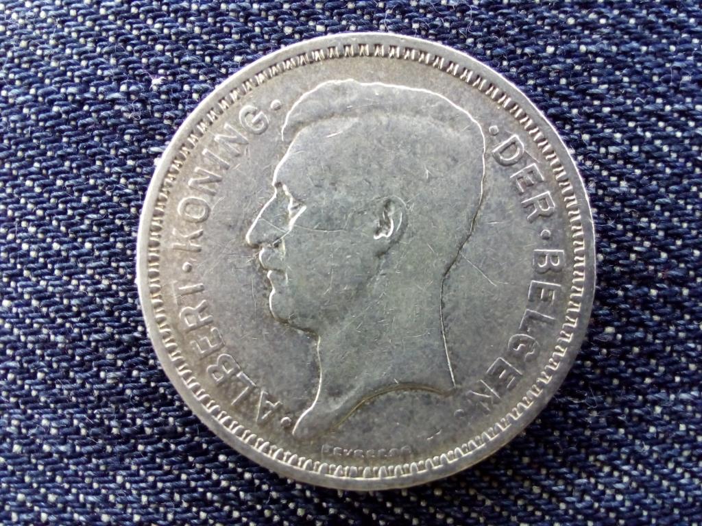 Belgium I. Albert (1909-1934) .680 ezüst 20 Frank