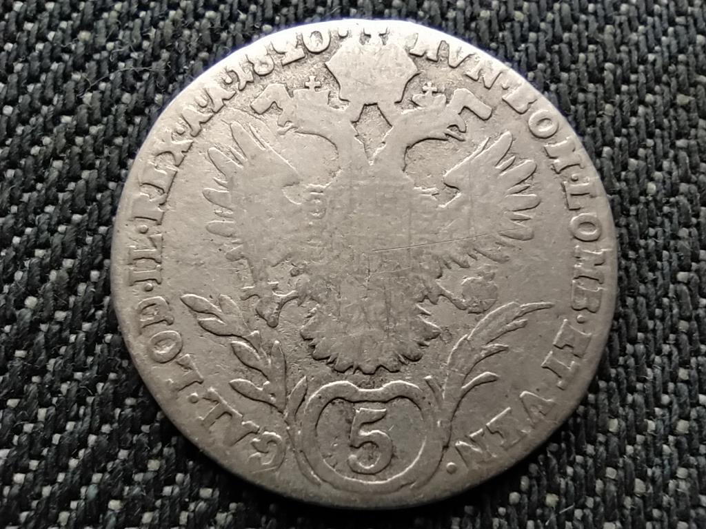 Ausztria II. Ferenc (1792-1835) ezüst 5 Krajcár