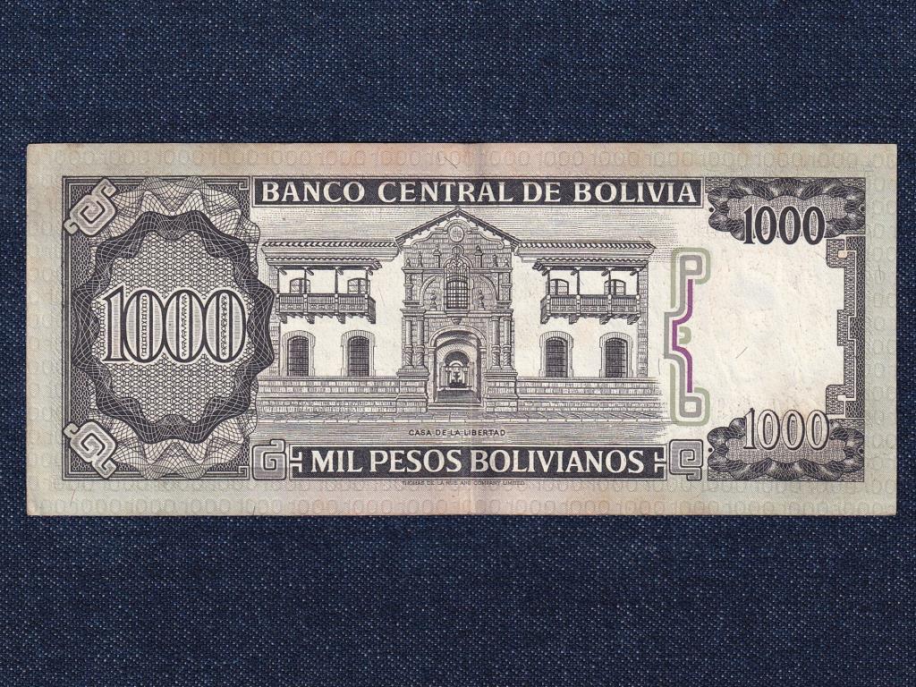 Bolívia Köztársaság (1825-2009) 1000 Pezó bankjegy