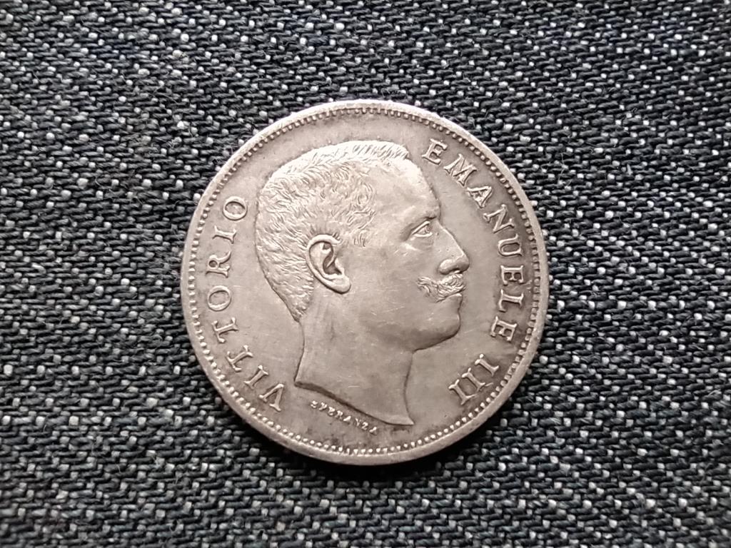 Olaszország III. Viktor Emánuel (1900-1946) .835 ezüst 1 Líra