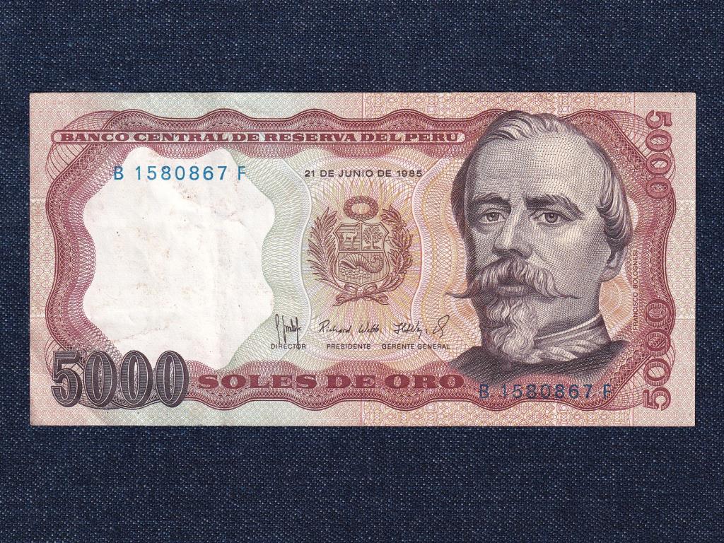Peru 5000 sol bankjegy