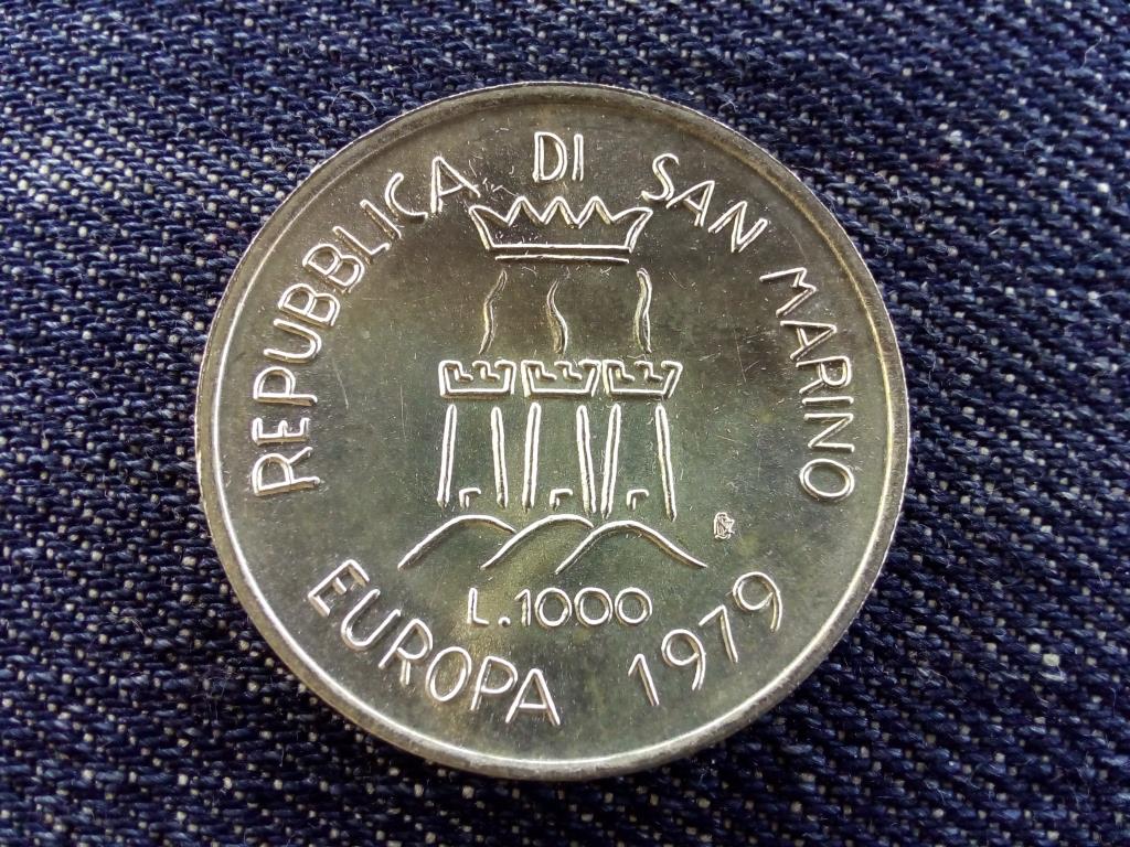 San Marino Európai Egység .835 ezüst 1000 Líra