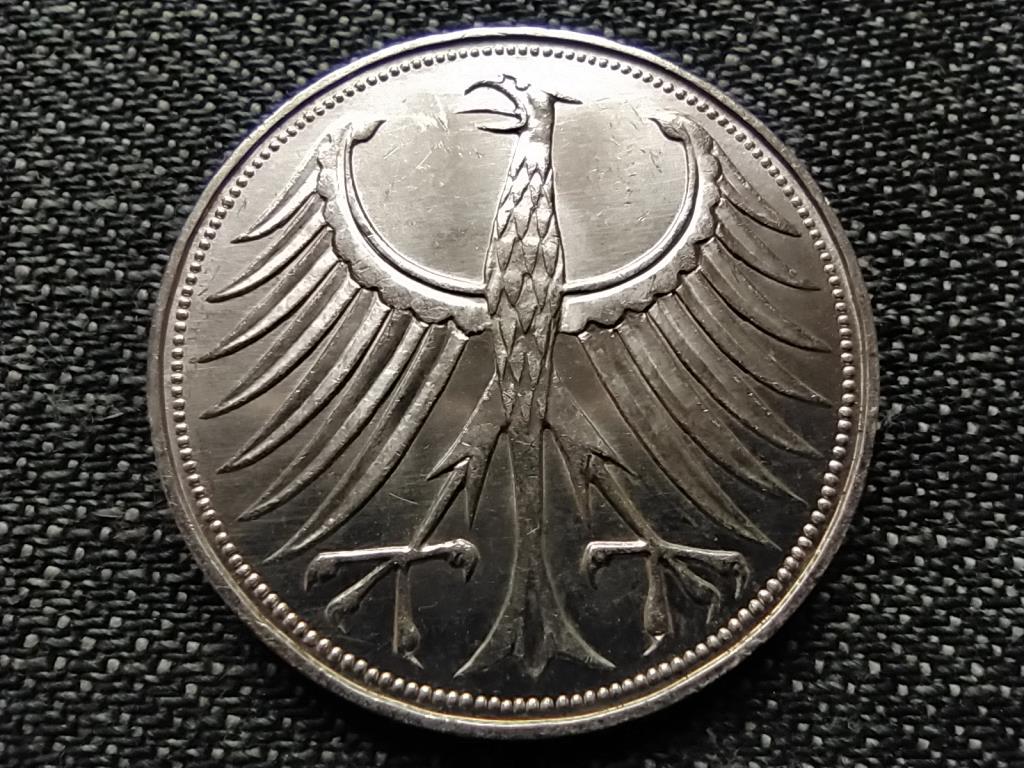 Németország NSZK (1949-1990) .625 ezüst 5 Márka