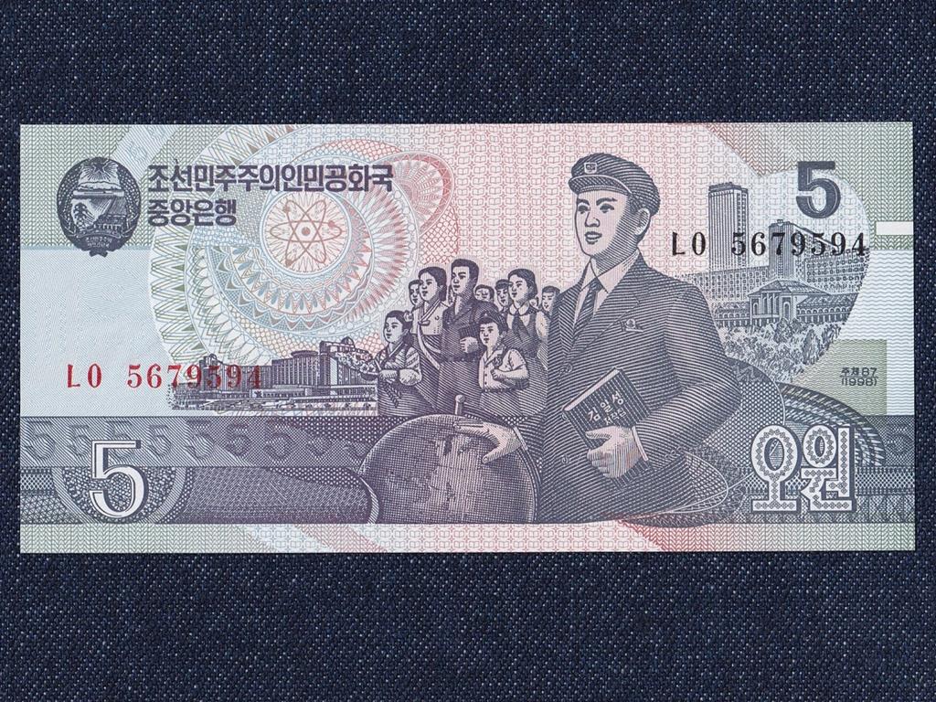Észak-Korea 5 von bankjegy