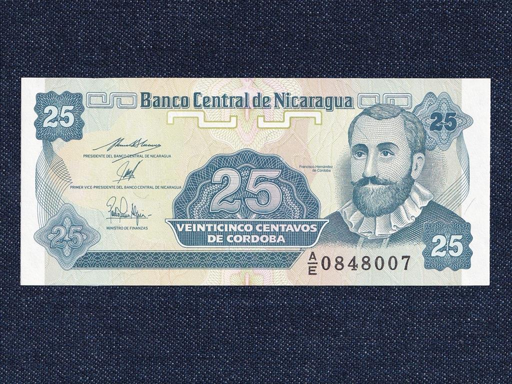 Nicaragua 25 centavo bankjegy