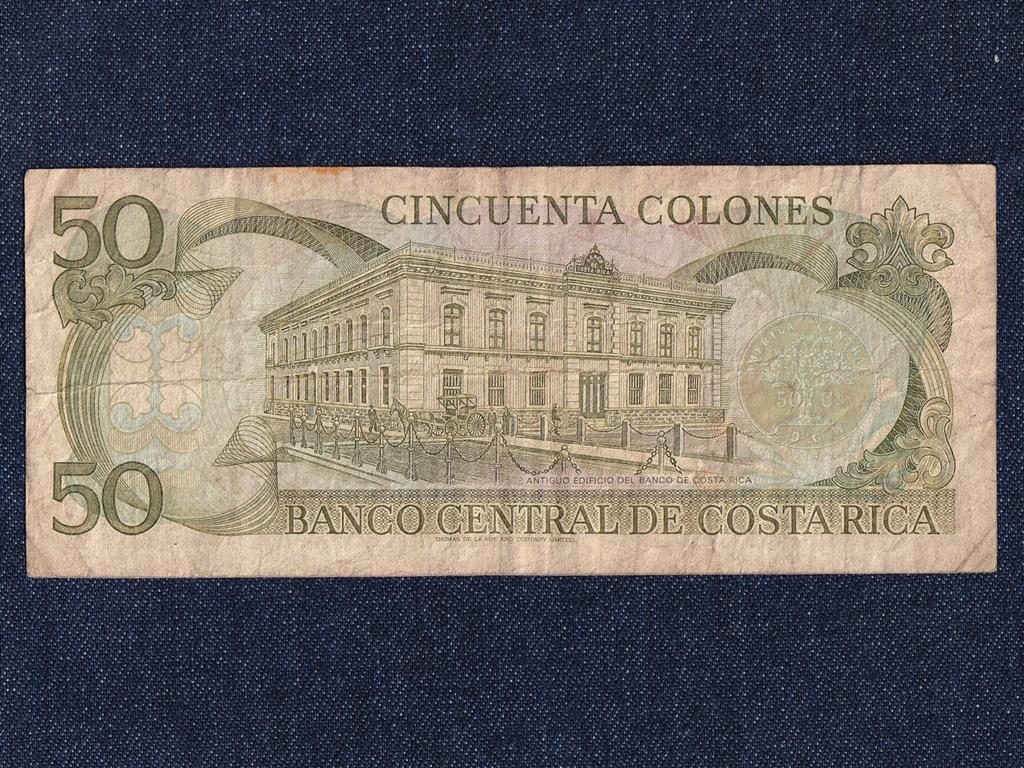 Costa Rica Második Köztársaság (1948-0) 50 Colón bankjegy