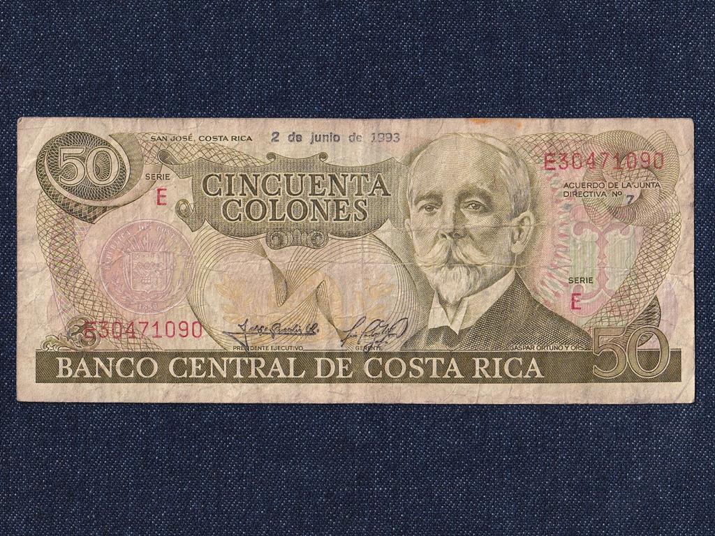 Costa Rica Második Köztársaság (1948-0) 50 Colón bankjegy