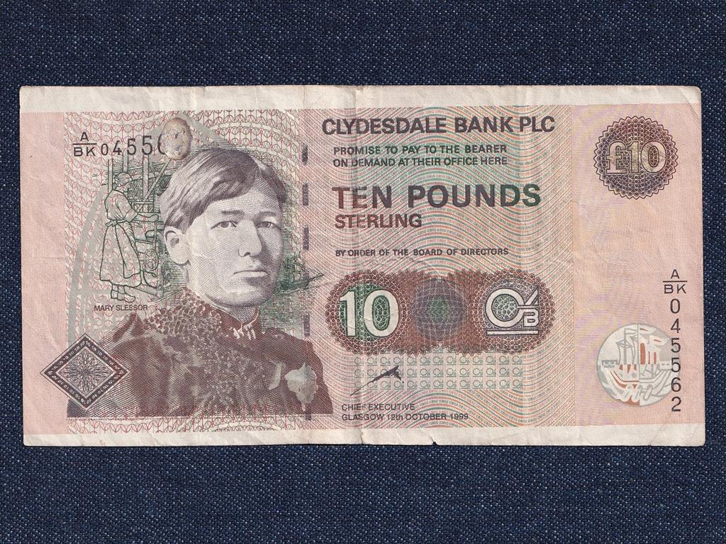 Skócia 10 font sterling bankjegy