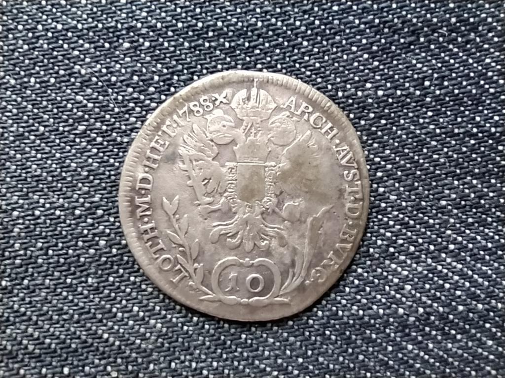 Ausztria II. József (1780-1790) .500 ezüst 10 Krajcár