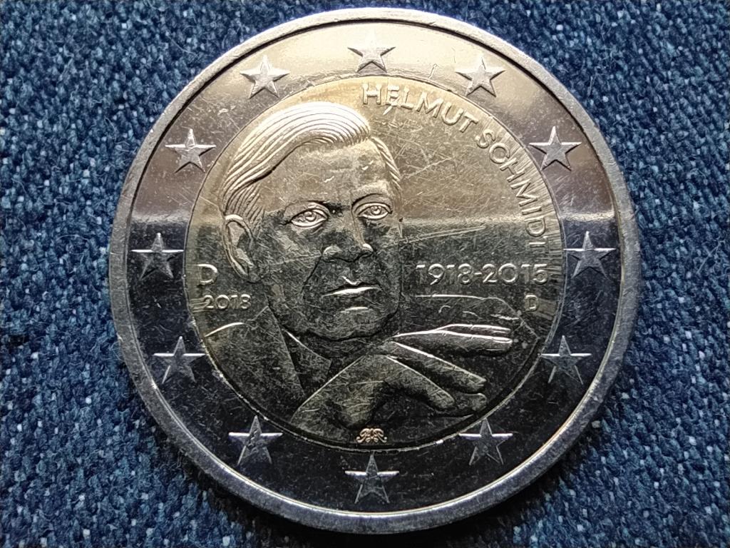 Németország 100 éve született Helmut Schmidt 2 Euro