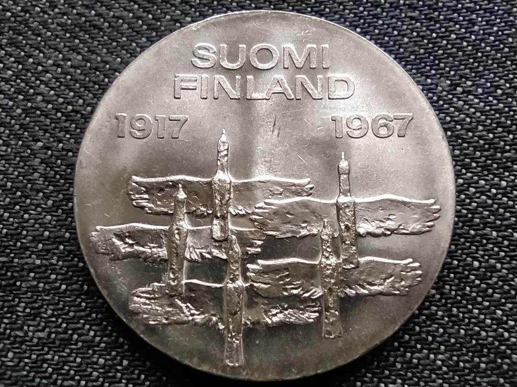 Finnország A függetlenség 50. évfordulója .900 ezüst 10 Márka