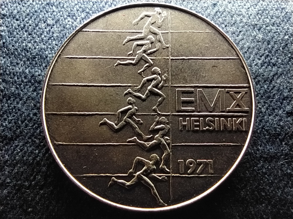 Finnország 10. Európai Atlétikai Bajnokság .500 ezüst 10 Márka