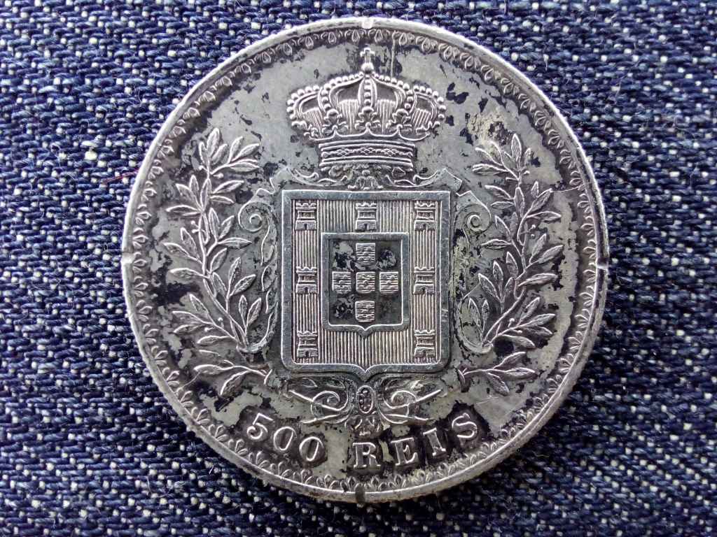Portugália I. Károly (1889 – 1908) .917 ezüst 500 reis