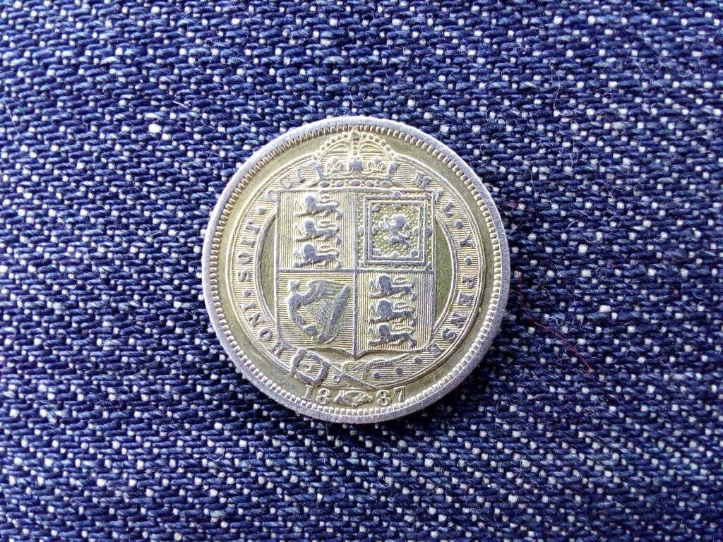 Anglia Viktória (1837-1901) .925 ezüst 6 Pence