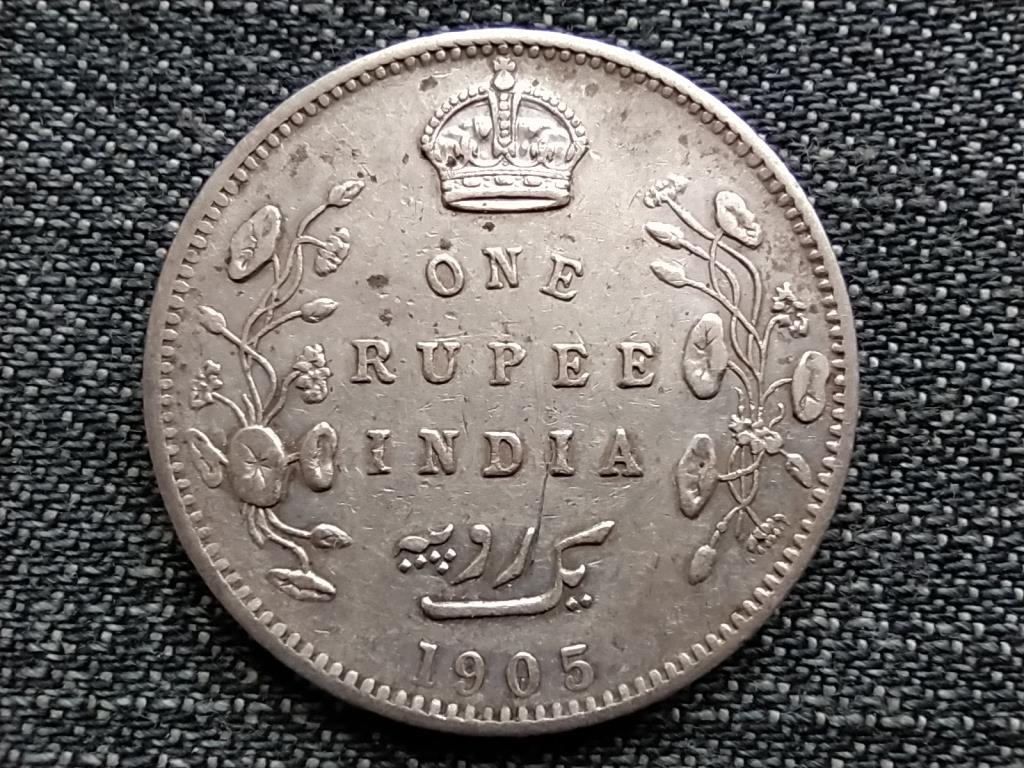 India VII. Edward (1901-1910) .917 ezüst 1 Rúpia