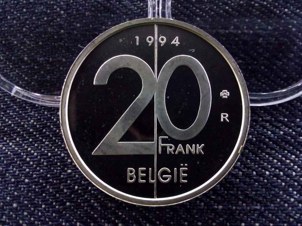 Belgium .925 ezüst 20 Frank utánveret