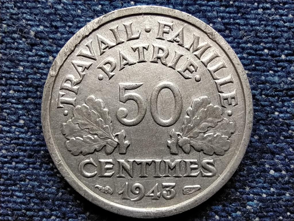 Franciaország Vichy Állam (1940-1944) 50 Centimes