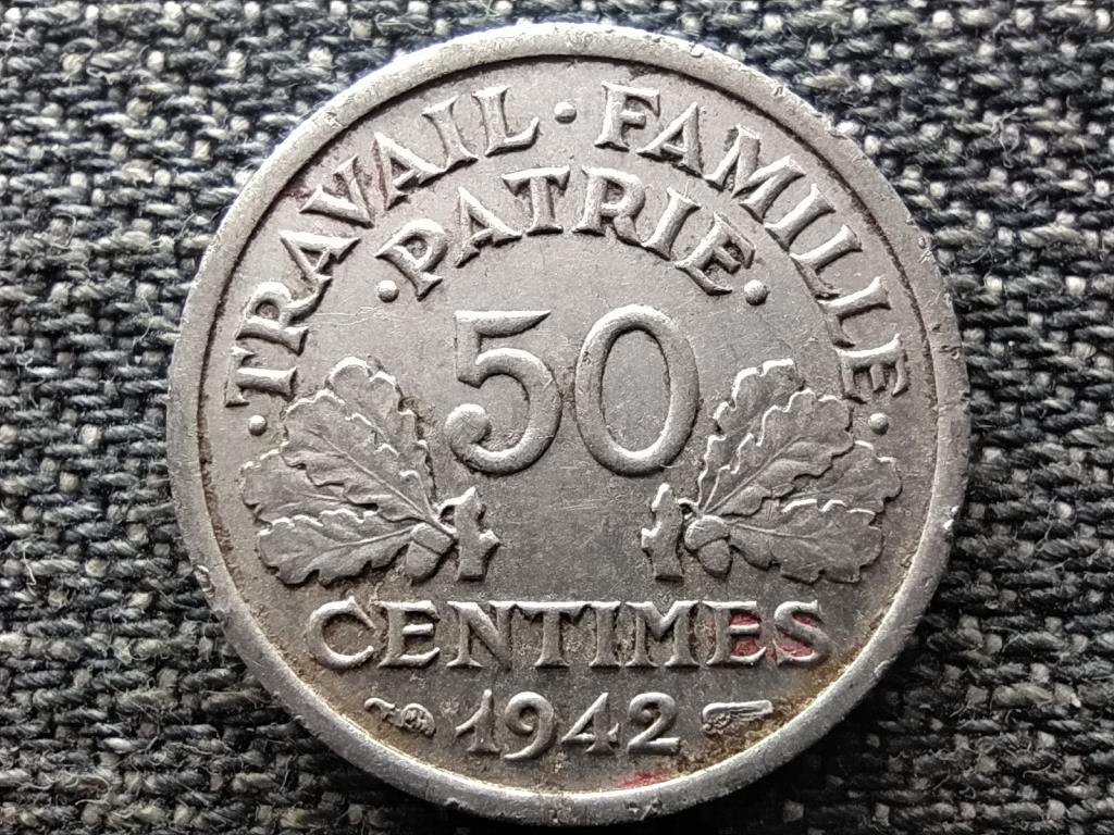 Franciaország Vichy Állam (1940-1944) 50 Centimes