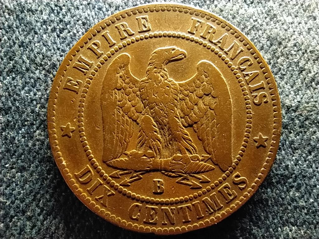 Franciaország III. Napóleon (1852-1870) 10 Centimes