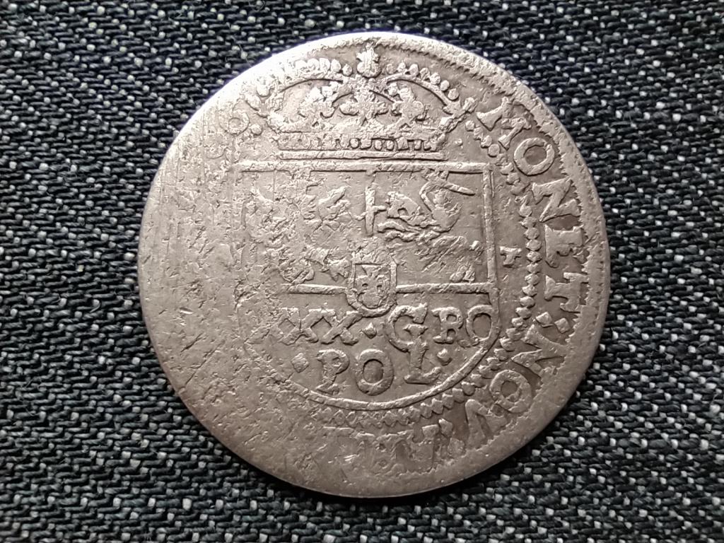 Lengyelország Lengyel-Litván Unió II. János Kázmér (1648-1668) ezüst 30 groszy