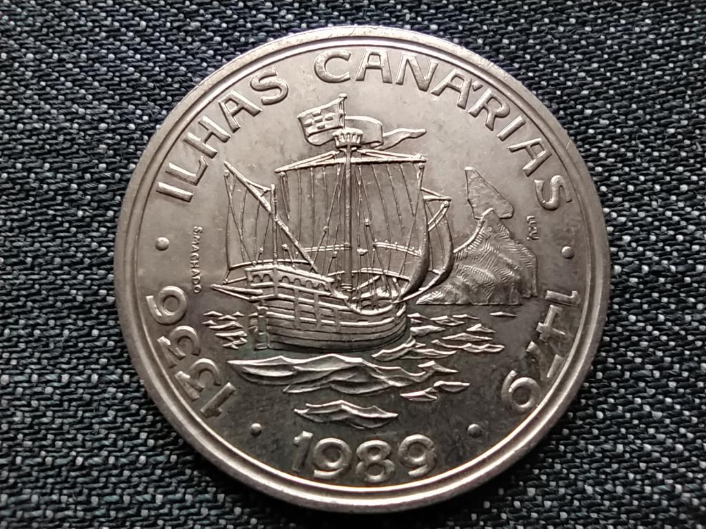 Portugália Kanári-szigetek .925 ezüst 100 Escudo