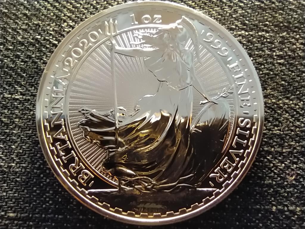 Anglia II. Erzsébet Britannia 1 uncia .999 ezüst 2 Font